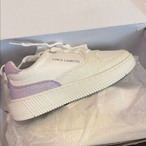 Vince Camuto Kids Sneakers in White and Purple